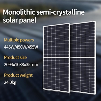 LA CHINE 330W - module monocristallin de picovolte de silicium de demi-cellule de système de stockage de l'énergie solaire 460W fournisseur